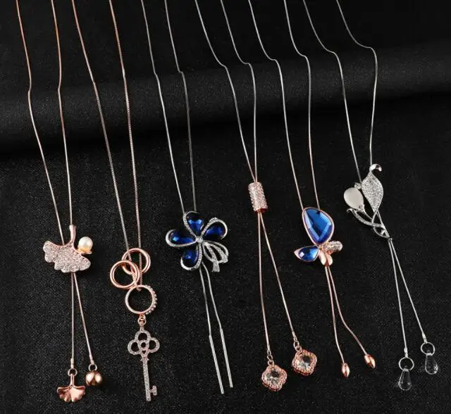 HYA1 High quality long chain necklace Rhinestones pendant necklace Fashion necklace for women
HYA1 High quality long chain necklace Rhinestones pendant necklace Fashion necklace for women