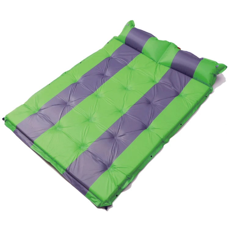 Double person inflatable mat best sleeping pad for outdoor camping mattress, Orange/green/dark blue
Double person inflatable mat best sleeping pad for outdoor camping mattress, Orange/green/dark blue