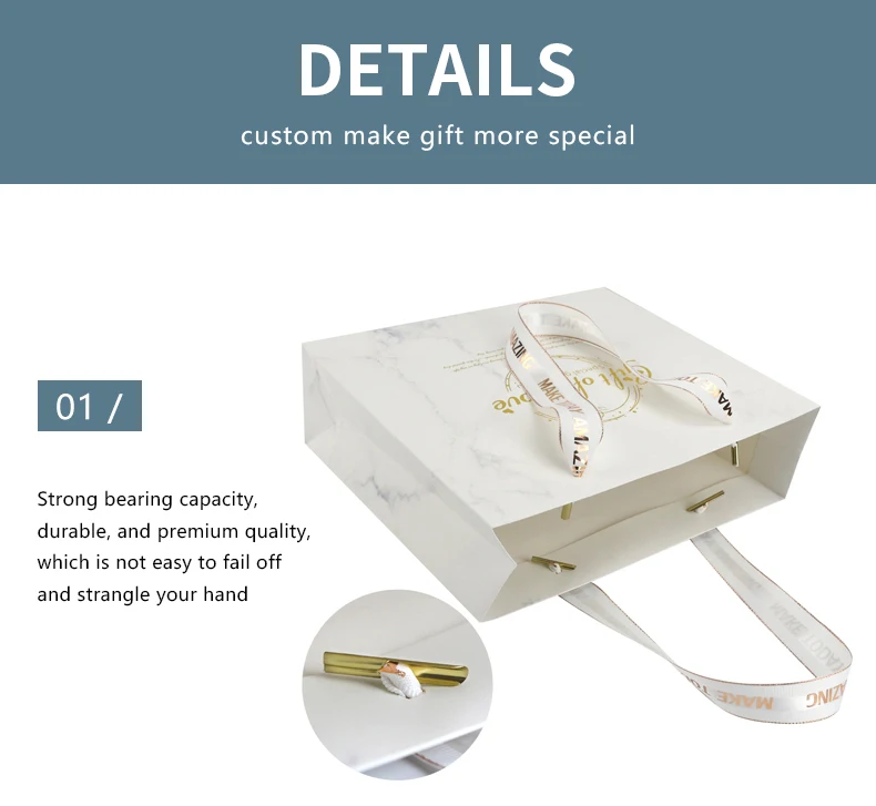 high grade custom logo print satin grosgrain shopping gift box