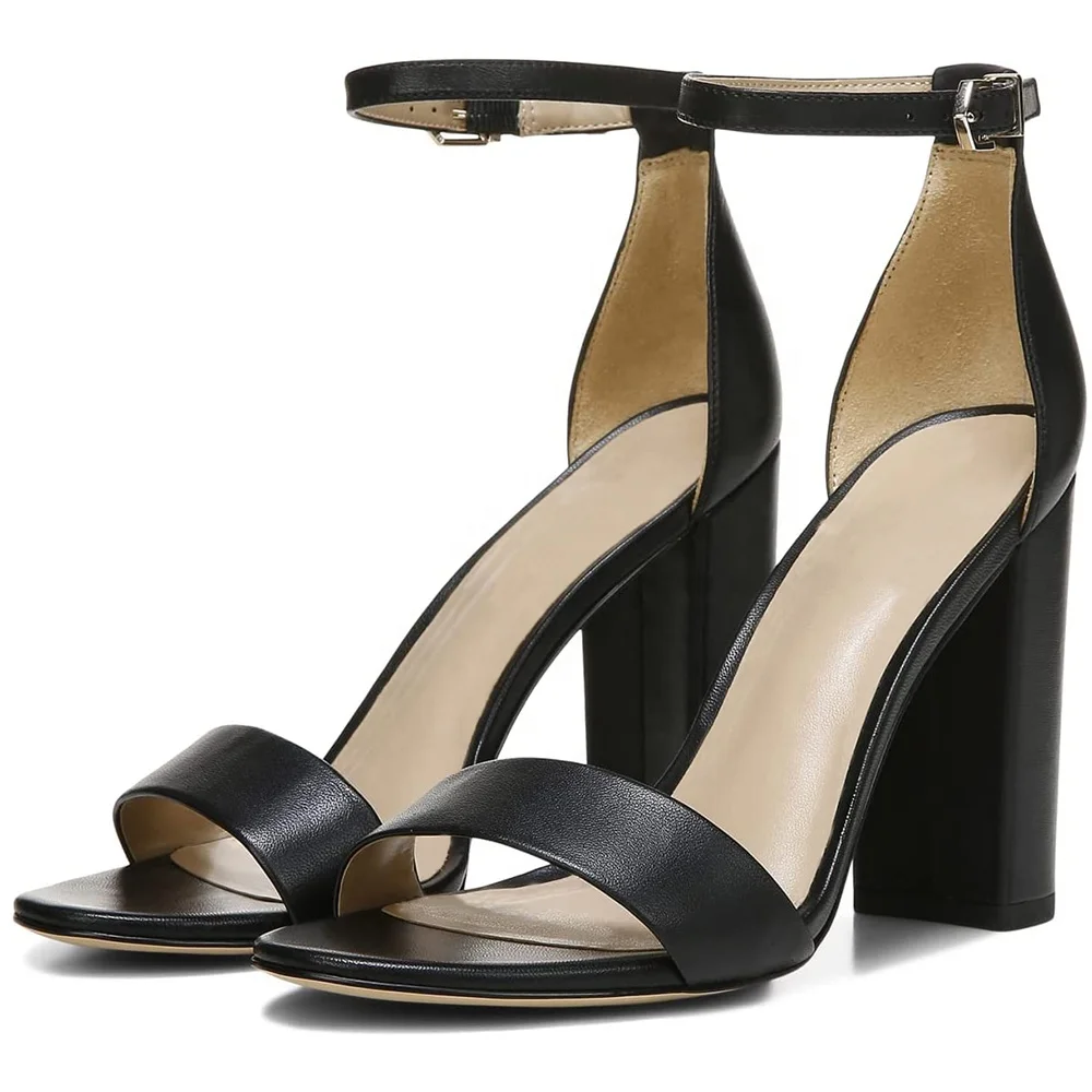Plus Size Trendy Black Open Toe Chunky Heel Ankle Strap Summer Sandals High Heels Women
Plus Size Trendy Black Open Toe Chunky Heel Ankle Strap Summer Sandals High Heels Women