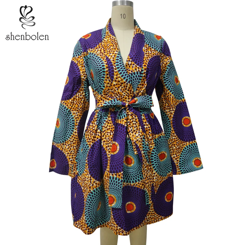 2021 custom fashion African 100% cotton wax print jacket, autumn and spring jacket with sash for women, As pictures
2021 custom fashion African 100% cotton wax print jacket, autumn and spring jacket with sash for women, As pictures