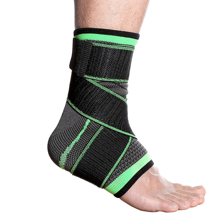 Comfortable elastic adjustable knitted foot ankle brace support for running basketball, Green
Comfortable elastic adjustable knitted foot ankle brace support for running basketball, Green