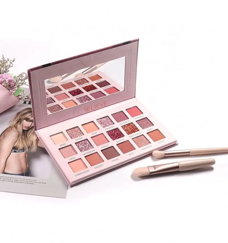 Private label cosmetics glitter shimmer matte 18 colors high pigment eye shadow palette
Private label cosmetics glitter shimmer matte 18 colors high pigment eye shadow palette