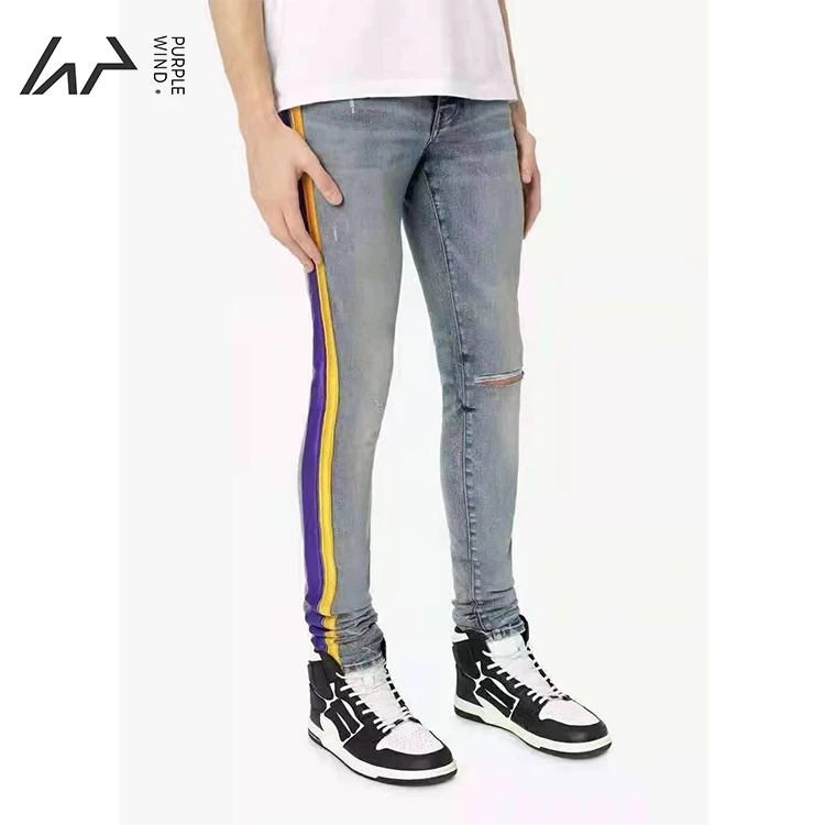 Men Boy New design stripe denim jeans ripped pants high street hip hot men jeans AMAZON HOT SALE, Picture
Men Boy New design stripe denim jeans ripped pants high street hip hot men jeans AMAZON HOT SALE, Picture
