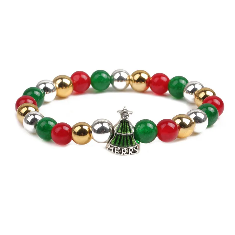 New Christmas Holiday Jewelry Stretchable Magnetic Hematite Stone Beaded Bracelets Colorful Red Green Beads Bracelet
New Christmas Holiday Jewelry Stretchable Magnetic Hematite Stone Beaded Bracelets Colorful Red Green Beads Bracelet