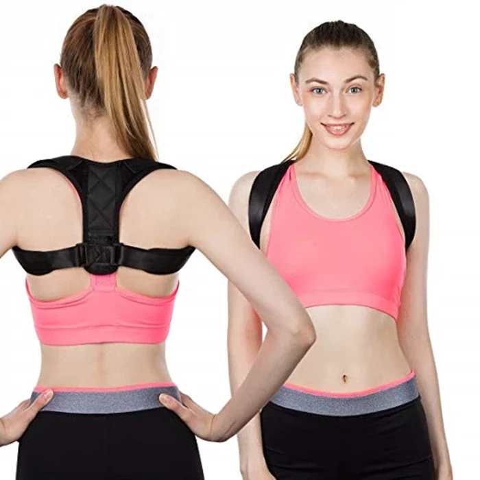 High Quality PVC Leather Adjustable straps Shoulder Posture Back Brace for womens body shaper, Customized color accept
High Quality PVC Leather Adjustable straps Shoulder Posture Back Brace for womens body shaper, Customized color accept