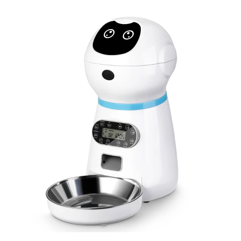 Hot Camera Automatic Smart Pet Feeder Electric Cat Dog Food Bowl Timing Ration Feeding Robot Dispenser Factory, White
Hot Camera Automatic Smart Pet Feeder Electric Cat Dog Food Bowl Timing Ration Feeding Robot Dispenser Factory, White