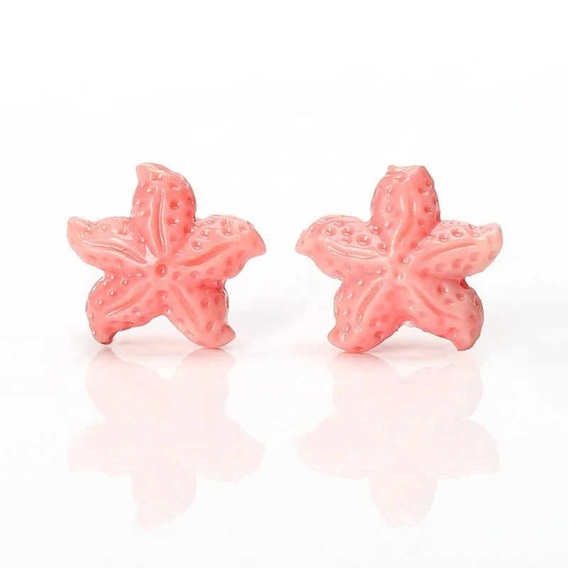 Center Drilled Starfish Pink Conch Shell Earrings Bead Pair, handmade earrings supplies, , 0.8g
Center Drilled Starfish Pink Conch Shell Earrings Bead Pair, handmade earrings supplies, , 0.8g