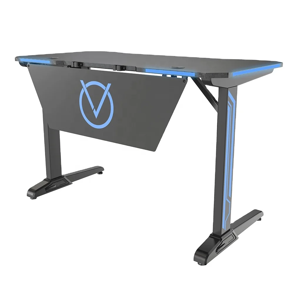 led gaming computer desk