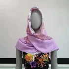 Scarf factory wholesale hair scarf hijab print muslim square voile scarf