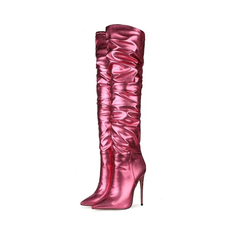 2021 New Big Size 47 Women Winter Long Boots Pointed Toe Stiletto Heels Slip On Pleated Comfortable Over The Knee High Boots, Pink,wine red
2021 New Big Size 47 Women Winter Long Boots Pointed Toe Stiletto Heels Slip On Pleated Comfortable Over The Knee High Boots, Pink,wine red