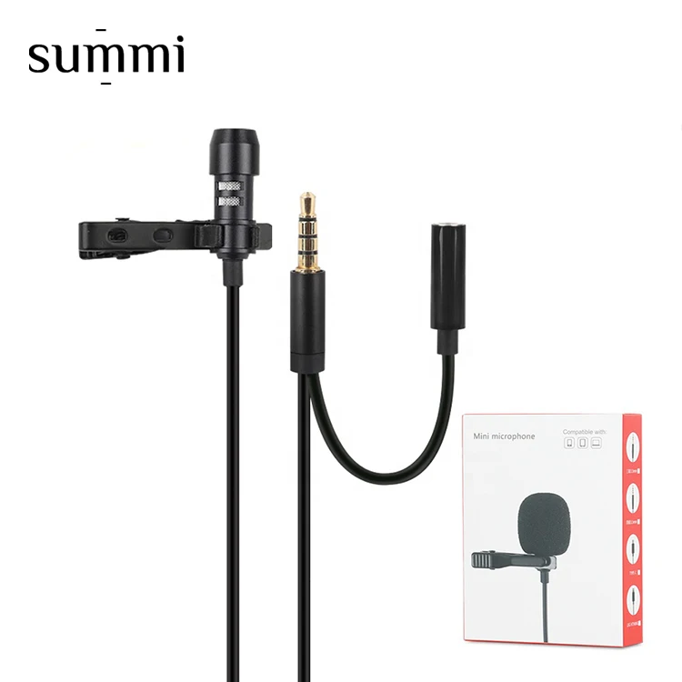 Professional dual portable wired 3 meters 3.5mm jack clip lapel mini mic lavalier microphone SUL-P02
Professional dual portable wired 3 meters 3.5mm jack clip lapel mini mic lavalier microphone SUL-P02