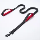 150cm Length Soft Double Handle Reflective Nylon Pet Dog Leash Two Padded handles Pet lead
