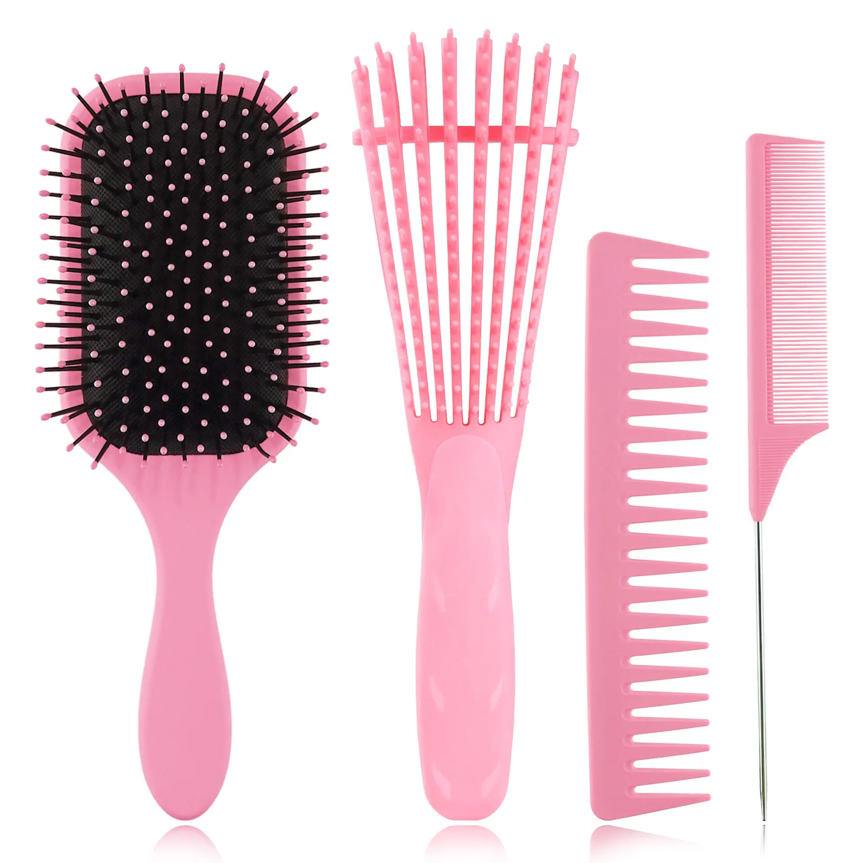 Wholesale Women's Detangling Hair Brush Plastic Handle Vented Eight Rows Octopus Comb Hair Brush Kit
Wholesale Women's Detangling Hair Brush Plastic Handle Vented Eight Rows Octopus Comb Hair Brush Kit