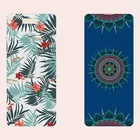 Natural Rubber Microfiber Travel Foldable Yoga Mat of Suede 1.5mm Custom Printed Eco Friendly Pilates Organic No-Slip