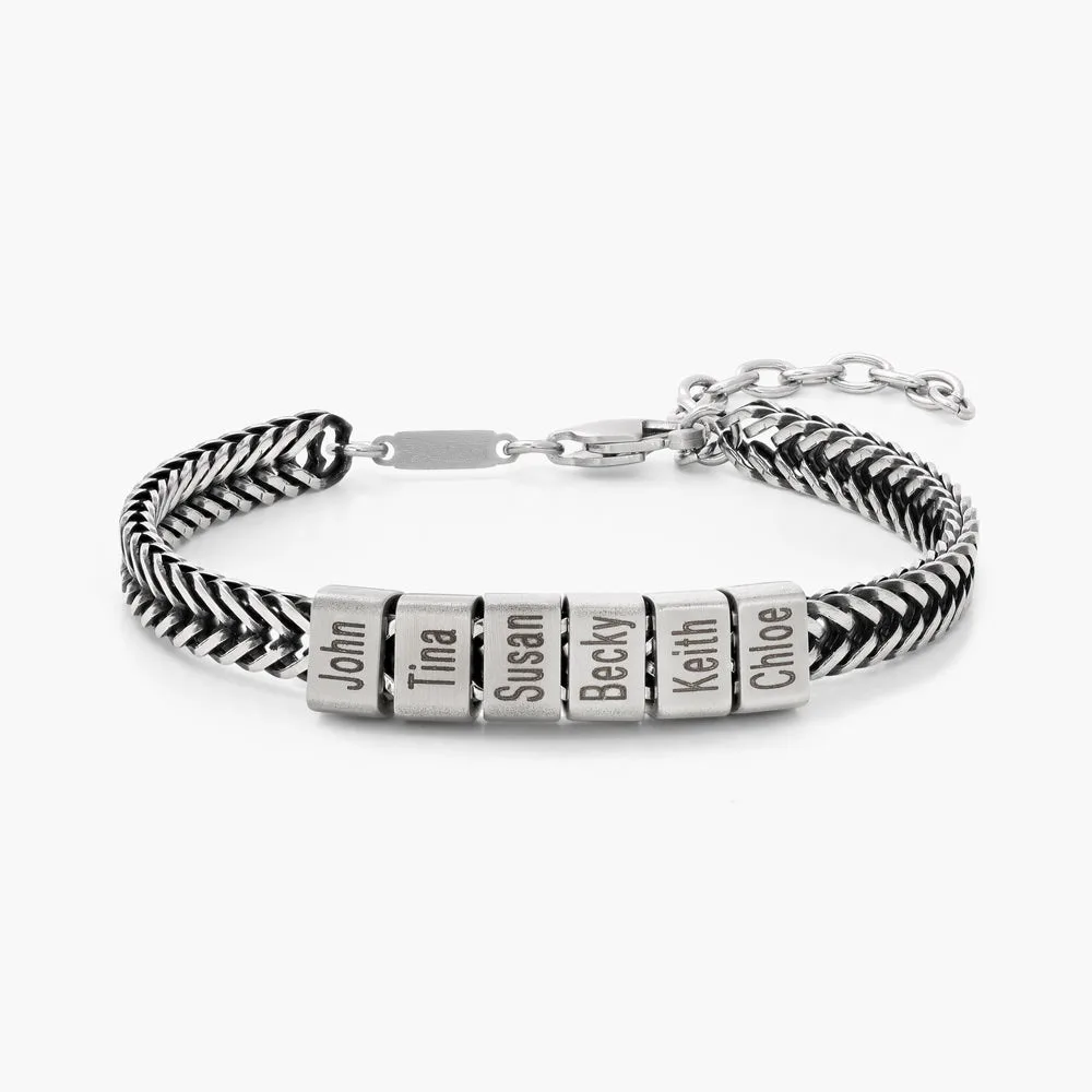 Fathers Day Gift 316L Stainless Steel Custom Personalized Family Name Beads Chain Bracelet for Men
Fathers Day Gift 316L Stainless Steel Custom Personalized Family Name Beads Chain Bracelet for Men