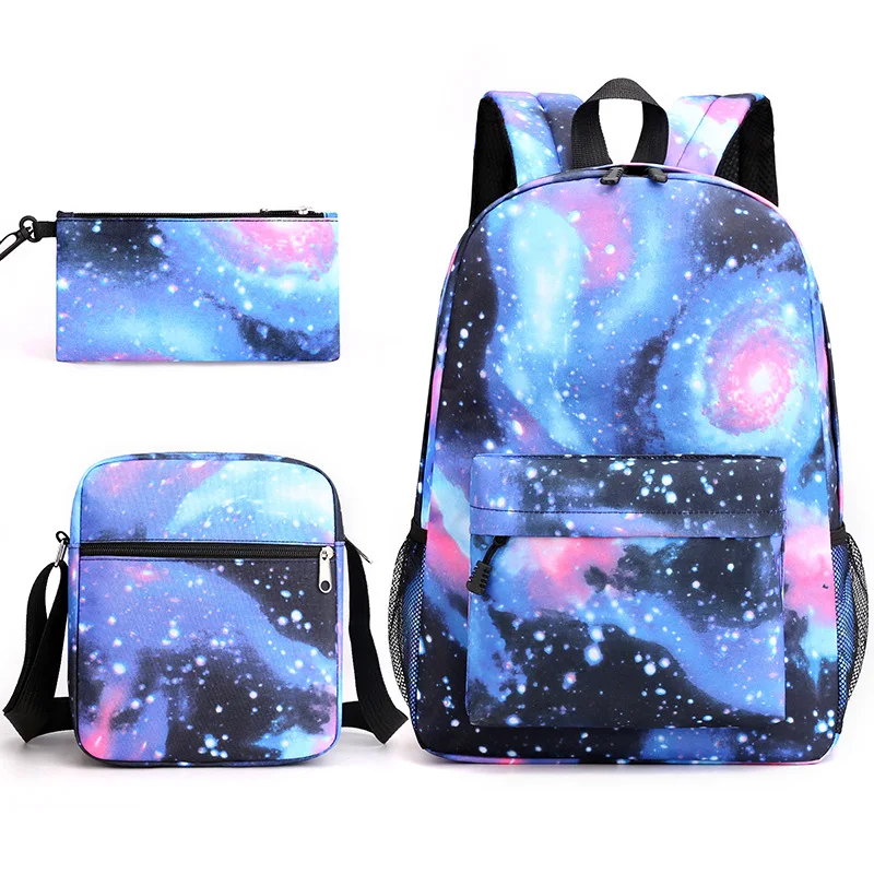 Sac A Dos En Polyester Fashion Light Up Hip Hop Casual Waterproof Starry Sky Three-Piece School Backpack, A-h 8 colours
Sac A Dos En Polyester Fashion Light Up Hip Hop Casual Waterproof Starry Sky Three-Piece School Backpack, A-h 8 colours