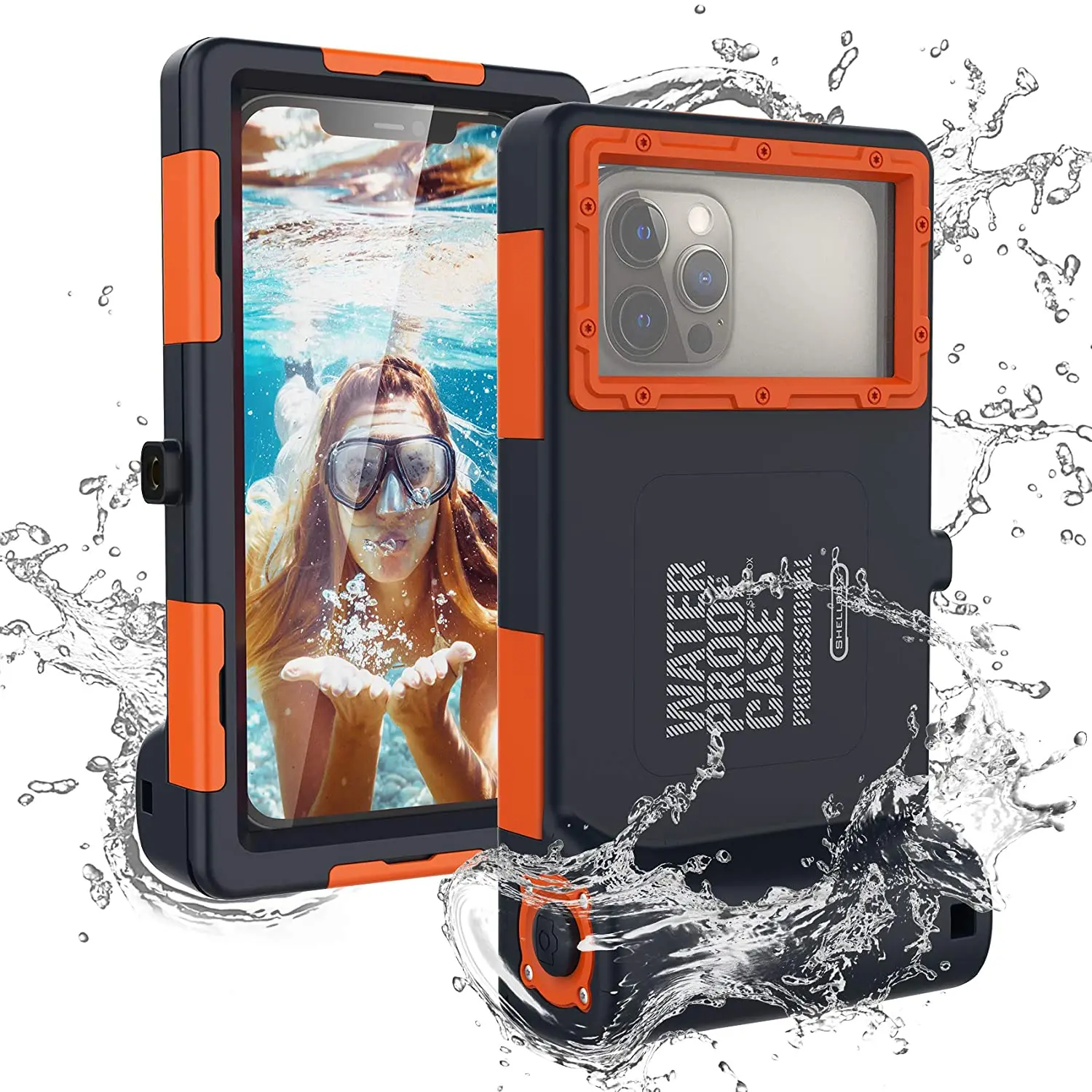 Diving waterproof phone case for ipone xr pro 12 max diving phone case iphone 11 waterproof case Samsung models with retail box
Diving waterproof phone case for ipone xr pro 12 max diving phone case iphone 11 waterproof case Samsung models with retail box
