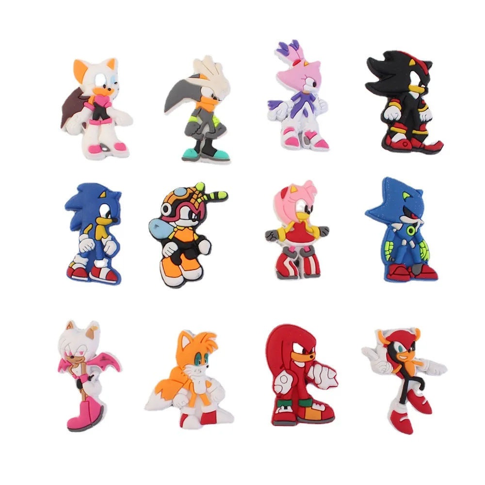 Hot Sale Croc shoes Charms soniic Cartoon Animals Garden Shoe Decoration for Wristbands Kids X-mas Gift, As picture
Hot Sale Croc shoes Charms soniic Cartoon Animals Garden Shoe Decoration for Wristbands Kids X-mas Gift, As picture