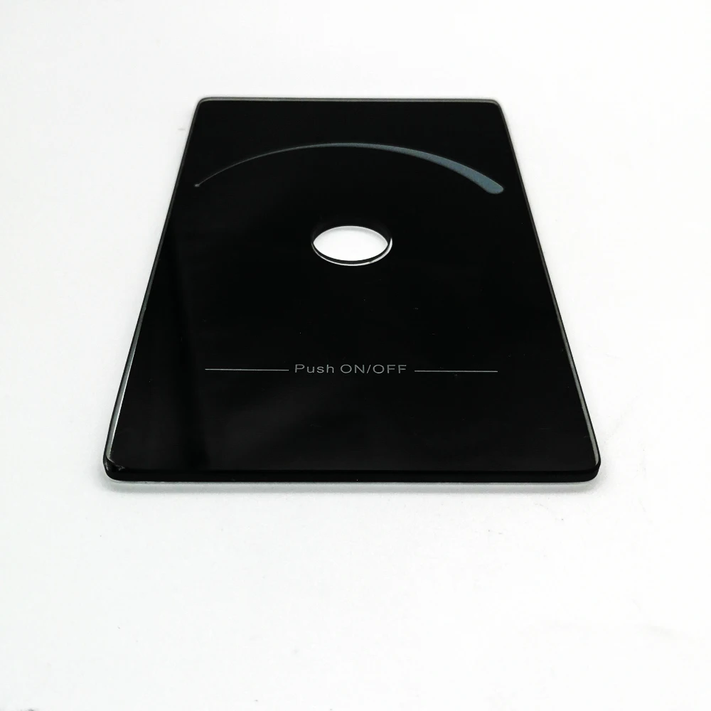 Factory smart home switch tempered glass panel for Home appliances