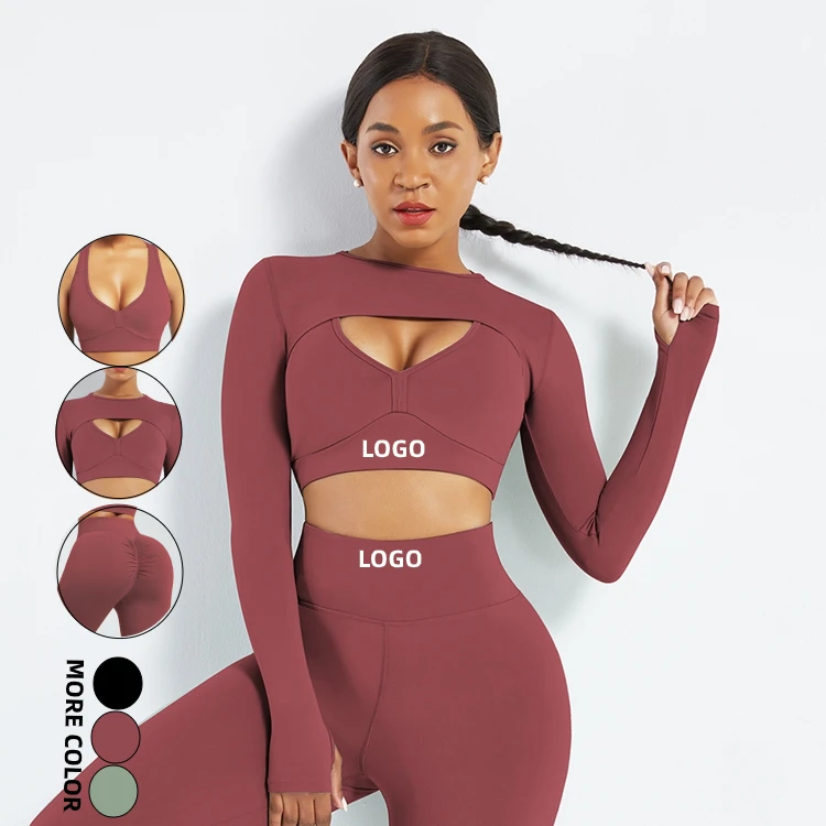 Custom Service Long Sleeve Crop Top 3 Pieces Seamless Leggings Yoga Set Athletic Wear Yoga Set Sportswear
Custom Service Long Sleeve Crop Top 3 Pieces Seamless Leggings Yoga Set Athletic Wear Yoga Set Sportswear