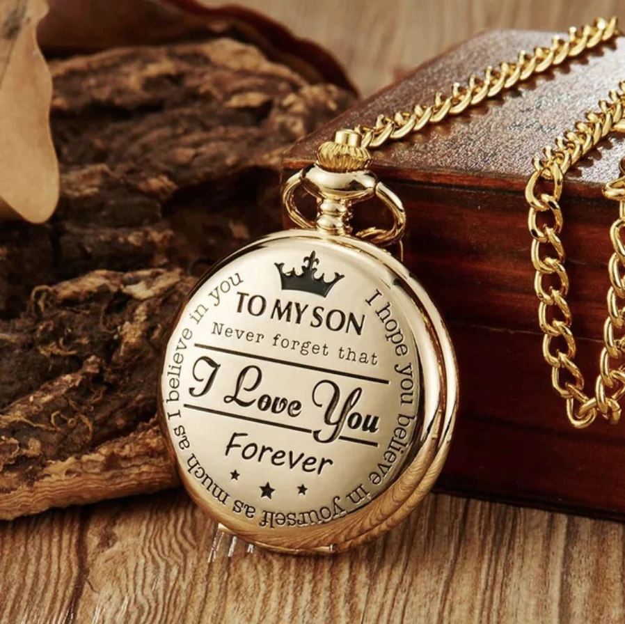 To my Son I Love You Forever customize private label factory Quartz cheap pocket watch
To my Son I Love You Forever customize private label factory Quartz cheap pocket watch