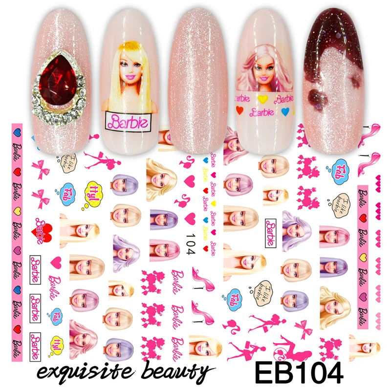 Popular Bar bie Princess Lady Kids Nail Art Sticker Nail Art Decals for Nails Beauty
Popular Bar bie Princess Lady Kids Nail Art Sticker Nail Art Decals for Nails Beauty