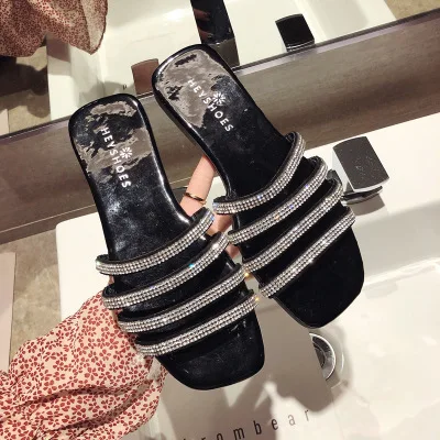 Fashion new design women rhinestone diamond bing flat summer beach slipper soft ladies women's sandals shoes, Black,begin
Fashion new design women rhinestone diamond bing flat summer beach slipper soft ladies women's sandals shoes, Black,begin