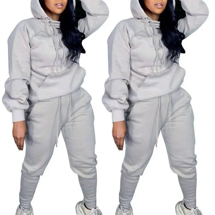 Wholesale High quality womens winter sweat suits fall winter clothing custom women sweatsuit set, 4 colors
Wholesale High quality womens winter sweat suits fall winter clothing custom women sweatsuit set, 4 colors