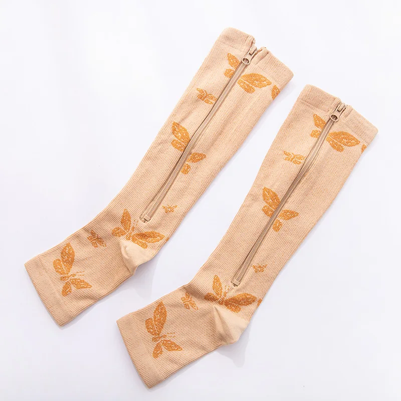 Wholesale 20-30mmHg stocking open toe compression socks with zipper, Custom color 
Wholesale 20-30mmHg stocking open toe compression socks with zipper, Custom color