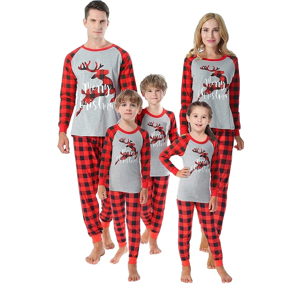 2021 Plaid printing set Christmas home clothes pajamas leisure and comfortable parent-child clothes
2021 Plaid printing set Christmas home clothes pajamas leisure and comfortable parent-child clothes
