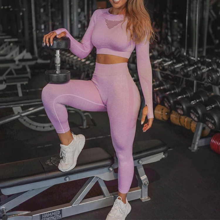 Custom Seamless Yoga Suit Fitness Leggings Set Workout Clothing Women Active Wear Set
Custom Seamless Yoga Suit Fitness Leggings Set Workout Clothing Women Active Wear Set