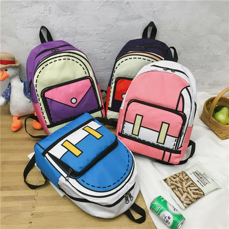 OEM Factory Price 2021 New Contrast Color Backpack Waterproof Cartoon Boy School 3d Student Bag Bagpack
OEM Factory Price 2021 New Contrast Color Backpack Waterproof Cartoon Boy School 3d Student Bag Bagpack