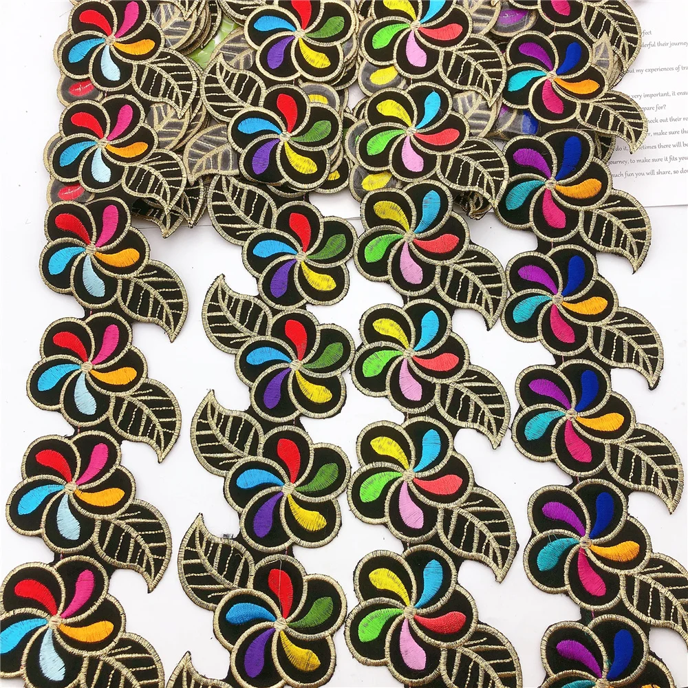 New Lace Ribbon African Embroidered Flower Trim Tape Iron On Fabric Diy Clothes 4color wide 10cm
New Lace Ribbon African Embroidered Flower Trim Tape Iron On Fabric Diy Clothes 4color wide 10cm