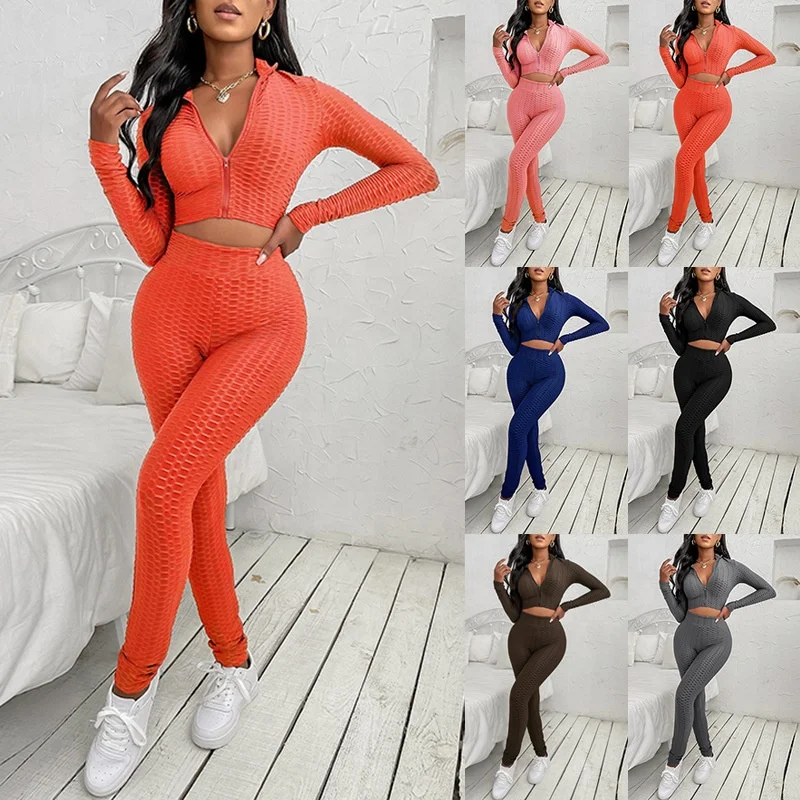 YD Wholesale 2021 ladies workout pineapple outfits long sleeve active gym wear yoga sets women workout sets
YD Wholesale 2021 ladies workout pineapple outfits long sleeve active gym wear yoga sets women workout sets