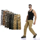 2019 running camouflage track Zipper six pockets Casual work chino Pants wholesale Cargo athletic mens Trousers pants