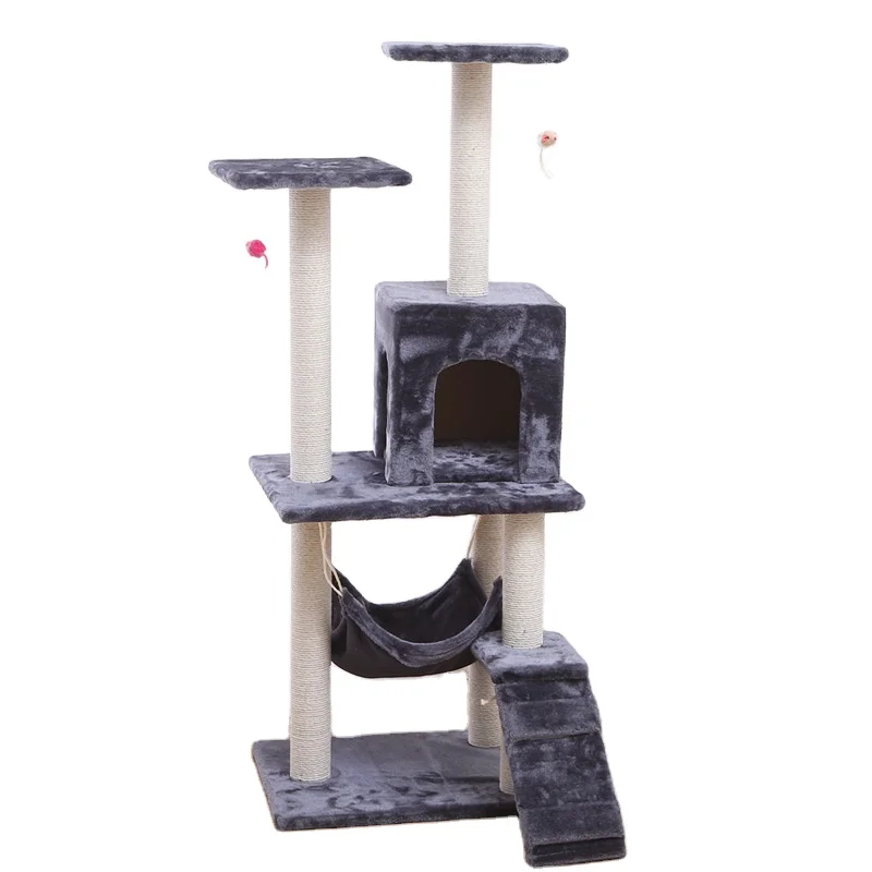 Cat Climbing Frame Villa With Hammock Suppliers Three-Layer Cat Climbing Frame Plush Christmas Pet Toys Dropshipping, Gray
Cat Climbing Frame Villa With Hammock Suppliers Three-Layer Cat Climbing Frame Plush Christmas Pet Toys Dropshipping, Gray