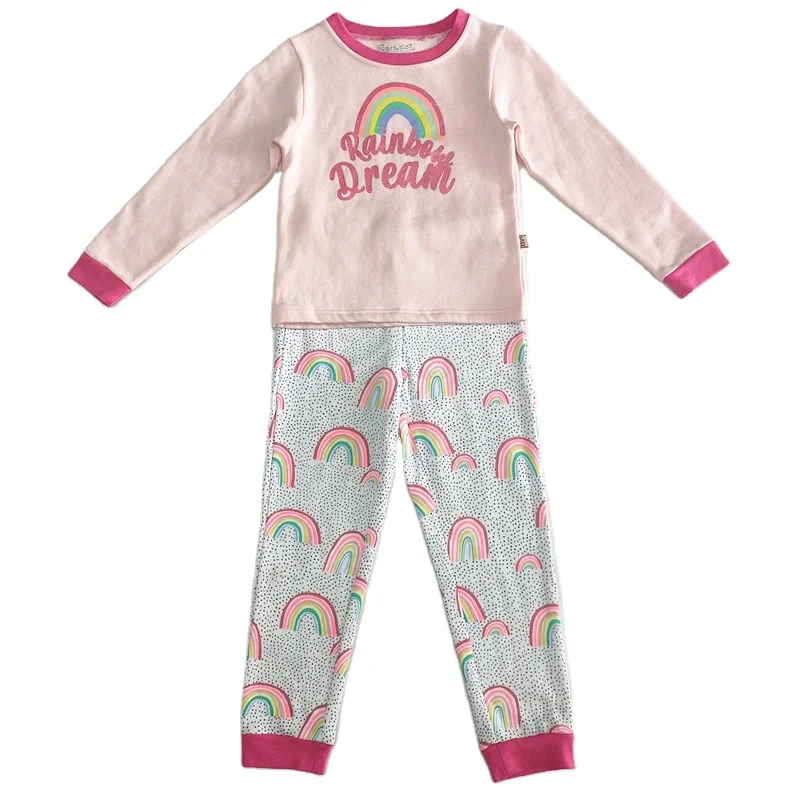 High quality children pajamas set girls sleepwear for winter home wear clothes set kids pajamas with pattern, Customized 
High quality children pajamas set girls sleepwear for winter home wear clothes set kids pajamas with pattern, Customized