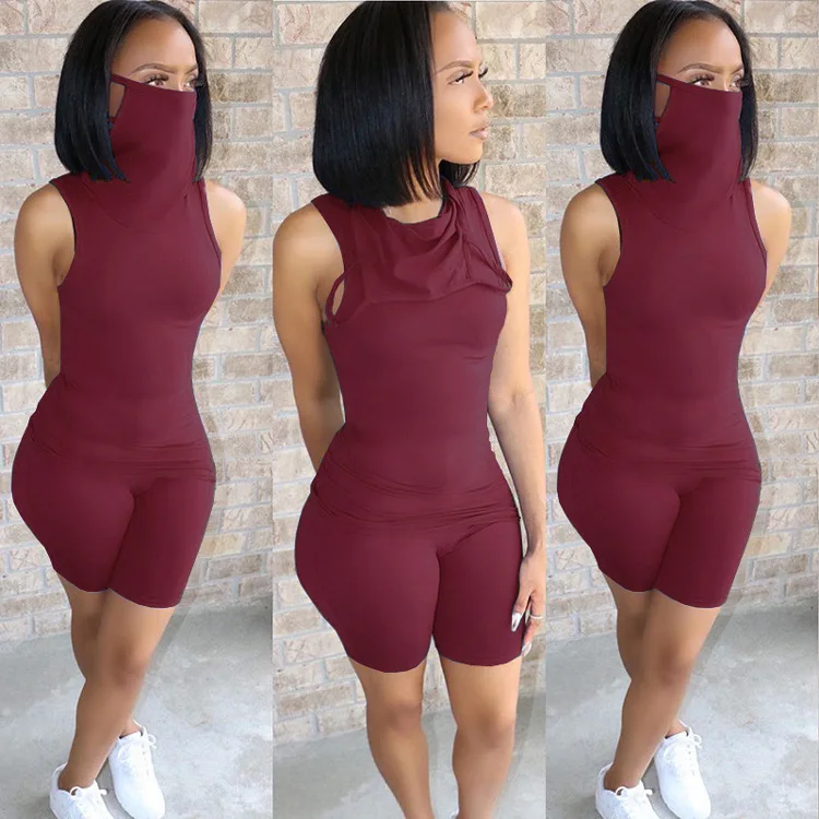 Hot Sale Fashion Solid Color 2 Piece Set Sleeveless Slim T Shirt +Shorts Suit Female Casual Streetwear Outfits, Picture shows
Hot Sale Fashion Solid Color 2 Piece Set Sleeveless Slim T Shirt +Shorts Suit Female Casual Streetwear Outfits, Picture shows