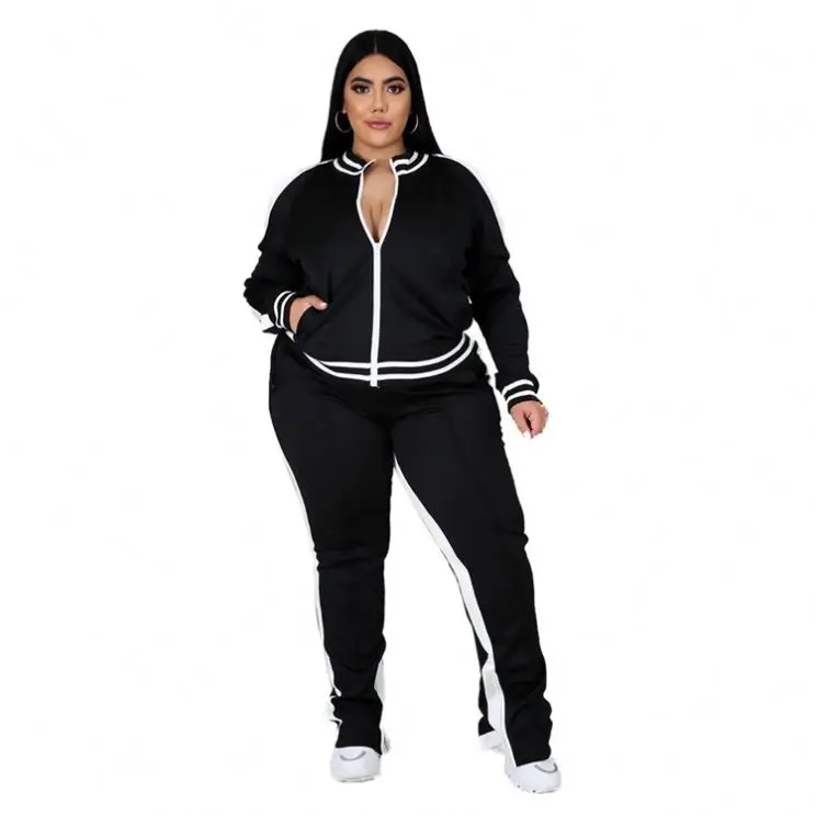 New Casual Fashion Zipper Long Sleeve Suit Outfits plus size Two Piece Set Women Clothing
New Casual Fashion Zipper Long Sleeve Suit Outfits plus size Two Piece Set Women Clothing
