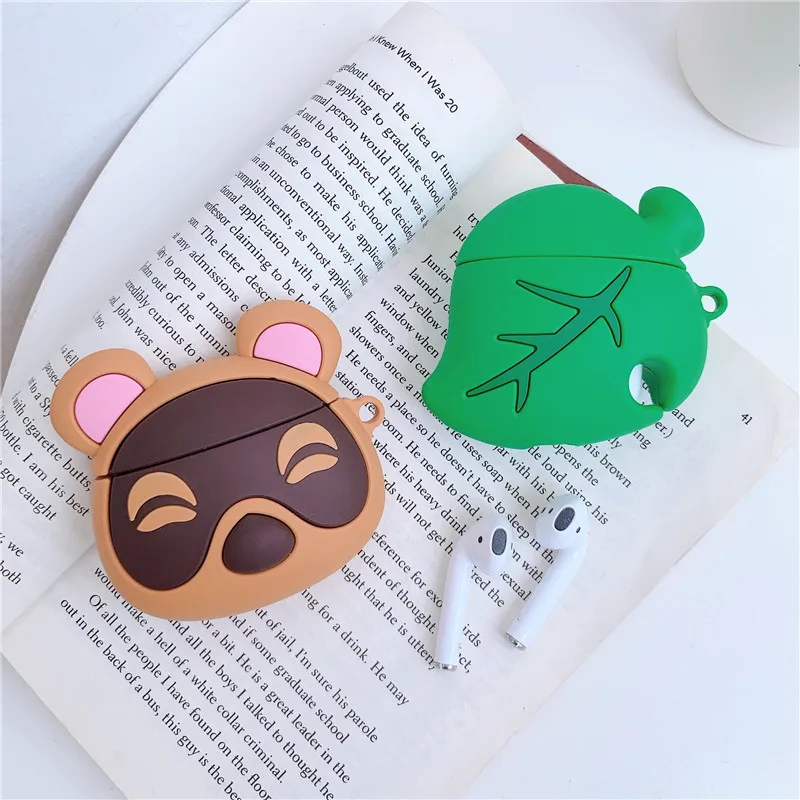 3D Cute Cartoon Animal Crossing Leopard Cat Leaf Cover For Airpod For Apple AirPods 1 2 Case
3D Cute Cartoon Animal Crossing Leopard Cat Leaf Cover For Airpod For Apple AirPods 1 2 Case