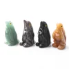 wholesale hand carved gemstone animal figurines pigeon bird for wedding souvenirs guests