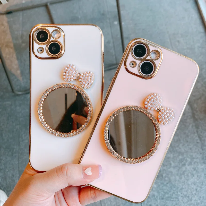 Cute electroplated phone case for Xiaomi 13 fashion cute bow mirror phone case for Redmi note 11E straight edge
Cute electroplated phone case for Xiaomi 13 fashion cute bow mirror phone case for Redmi note 11E straight edge
