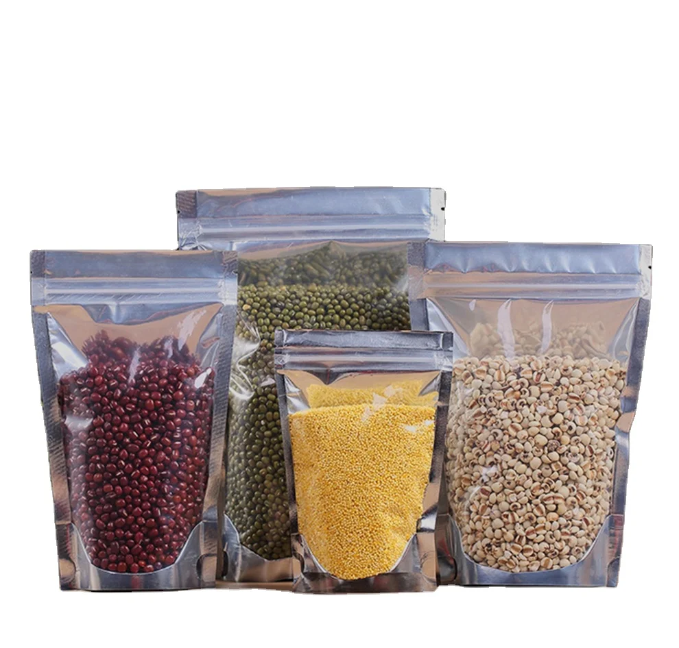 Zipper up One Side Transparent One Side Aluminum Packaging Bags Stand Up Pouch Bags For Food Packaging
Zipper up One Side Transparent One Side Aluminum Packaging Bags Stand Up Pouch Bags For Food Packaging