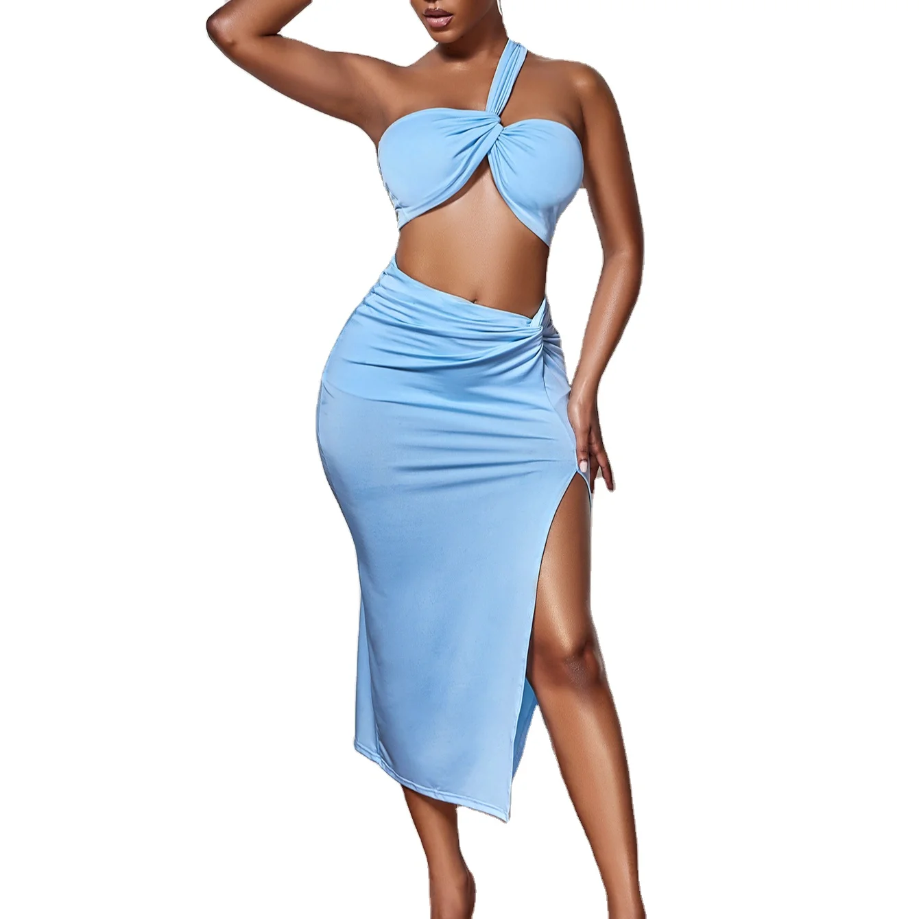 Latest summer clothes business clothing collarless pleated skirt sleeveless two set suit for women, Picture shows
Latest summer clothes business clothing collarless pleated skirt sleeveless two set suit for women, Picture shows