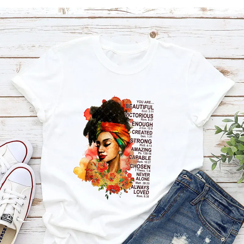 New Arrivals Melanin Women's T Shirts With Designs Black Girl Magic You Are Beautiful Oversized T Shirts For Women
New Arrivals Melanin Women's T Shirts With Designs Black Girl Magic You Are Beautiful Oversized T Shirts For Women