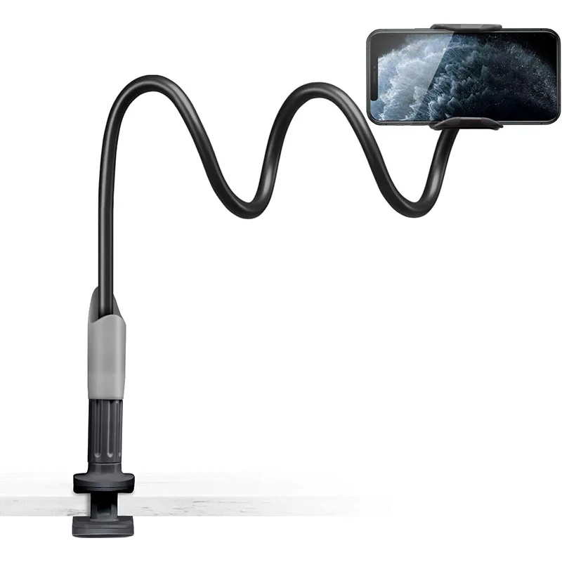 360 Degree Portable Desktop Clip Tablet Bracket Flexible Long Arm Lazy Bed Mobile Cell Phone Holder Silicone Stand
360 Degree Portable Desktop Clip Tablet Bracket Flexible Long Arm Lazy Bed Mobile Cell Phone Holder Silicone Stand