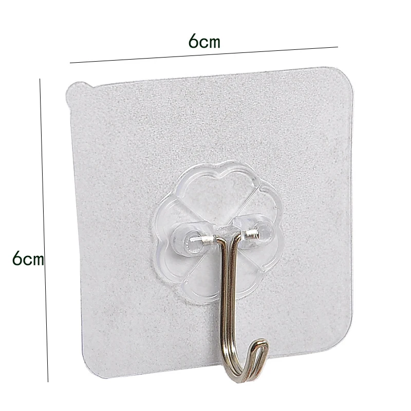 Nano-Glue Strong Transparent Suction Cup Suction Cup Hook Kitchen Bathroom Hanger Hook 6 * 6cm Punch-free Seamless Hook
Nano-Glue Strong Transparent Suction Cup Suction Cup Hook Kitchen Bathroom Hanger Hook 6 * 6cm Punch-free Seamless Hook