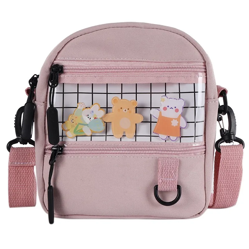 Hot Sale Popular Custom Design Women Handbags Fashion Clear Window Pins Display Girls Ita Crossbody Bag, Black/blue/green/pink/white
Hot Sale Popular Custom Design Women Handbags Fashion Clear Window Pins Display Girls Ita Crossbody Bag, Black/blue/green/pink/white