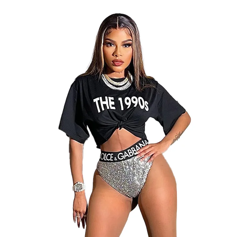Wholesale Letter Printed Graphic T shirt Black Girl Crop Top Crew Neck Short Cropped Women Graphic T Shirt, As picture
Wholesale Letter Printed Graphic T shirt Black Girl Crop Top Crew Neck Short Cropped Women Graphic T Shirt, As picture